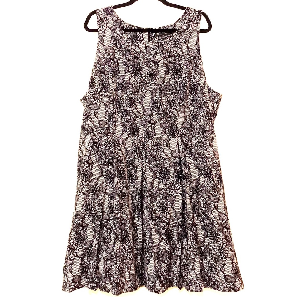 Lace Print Cocktail Dress